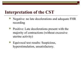 Interpretation of CST